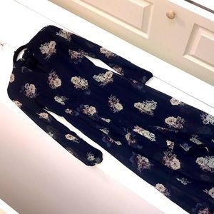 Choker Floral Maxi Dress